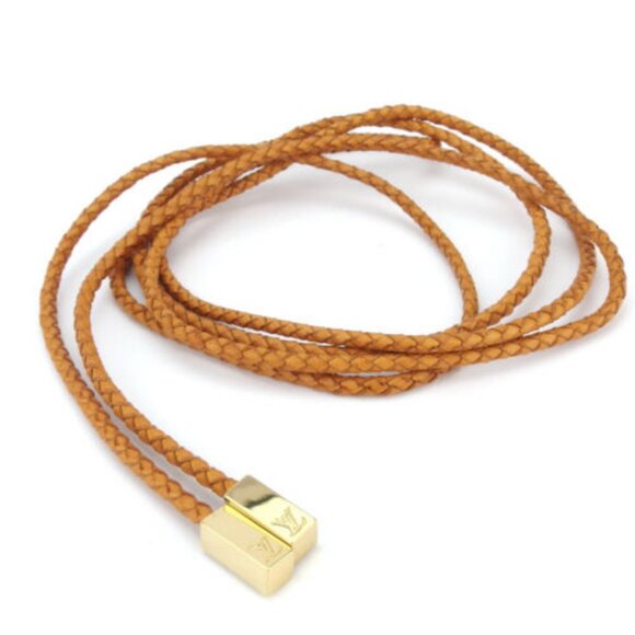 Louis Vuitton belt Beige Gold Leather Gold Hardware Woman main image 6